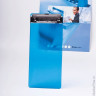 Доска-планшет BRAUBERG "Espresso" с прижимом (для счетов, заказов), 10х22,8 см, пластик, 2 мм, синяя, 232234