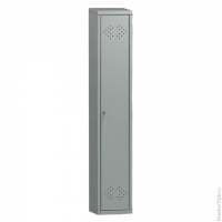 Шкаф металлический для одежды ПРАКТИК "LS-01", односекционный, 1830х302х500 мм, 17 кг, разборный