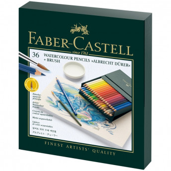 Карандаши акварельные художественные Faber-Castell 'Albrecht D?rer', 36цв, студийная коробка
