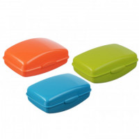 Мыльница пластик с крышкой М2219 цвета