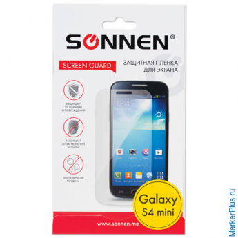 Защитная пленка для Samsung i9190/Galaxy S4 mini SONNEN, прозрачная, 262015