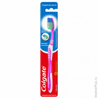 Зубная щетка COLGATE "Эксперт чистоты", средней жесткости, 5900273001566