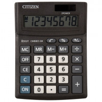 Калькулятор CITIZEN BUSSINESS LINE CMB801BK, настольный, 8 разрядов, двойное питание, 100x136мм