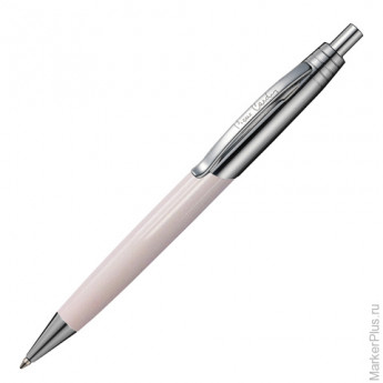Ручка шариковая PIERRE CARDIN EASY (Пьер Карден), корпус белый, латунь, лак, хром, PC5908BP, синяя