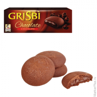 Печенье GRISBI (Гризби) "Chocolate", с начинкой из шоколадного крема, 150 г, 13827