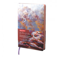 Ежедневник недатированный А5 (138х213 мм), BRAUBERG VISTA, под кожу, гибкий, 136 л., "Ballet", 112002