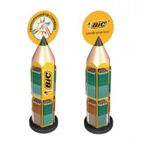 Стойка для выкладки товара напольная BIC, 21х21х90 см, для карандашей, вращающаяся, 944859 Стойка для выкладки товара напольная BIC, 21х21х90 см, для карандашей, вращающаяся, 944859