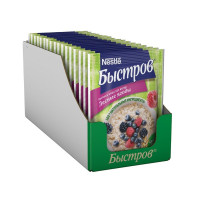 Каша Быстров овсяная с лесными ягодами (без варки), 40гх17шт/уп, комплект 17 шт