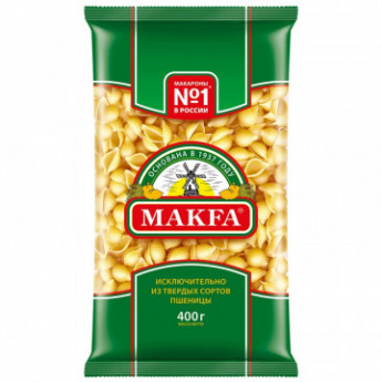 Макароны Макфа Ракушки группы А в/с, 400 г