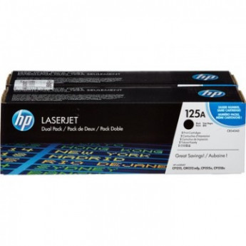 Картридж лазерный HP 125A CB540AD чер. для LJ CP1215/1515 (2шт/уп), комплект 2 шт