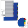 Разделитель пластиковый BRAUBERG, А4, 20 листов, цифровой 1-20, оглавление, цветной, 225611