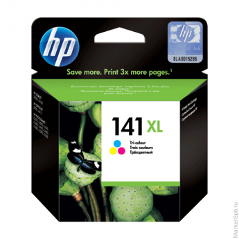 Картридж струйный HP (CB338HE) OfficeJet J5700/Deskjet D4200 и др №141XL цветн, ориг, ресурс 580 ст