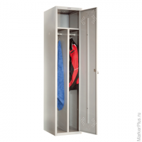 Шкаф металлический для одежды ПРАКТИК "LS-11-40D", 2 отделения, 1830х418х500 мм, 22 кг, разборный