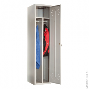 Шкаф металлический для одежды ПРАКТИК 'LS-11-40D', 2 отделения, 1830х418х500 мм, 22 кг, разборный