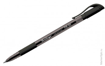 Ручка шариковая "PR-05", черная, 0,5мм, грип