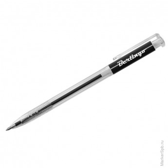 Ручка шариковая автоматическая "BS", черная, 0,5мм