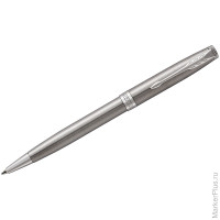 Ручка шариковая Parker 'Sonnet Stainless Steel CT' черная, 1,0мм, поворот., подар. уп.