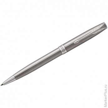 Ручка шариковая Parker 'Sonnet Stainless Steel CT' черная, 1,0мм, поворот., подар. уп.