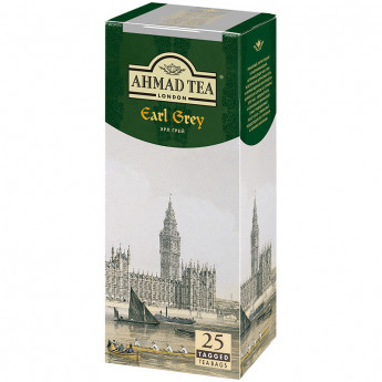 Чай Ahmad Earl Gray, черный с бергамотом, 25 пакетиков по 2гр