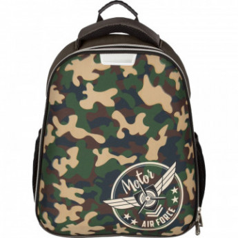 Ранец №1School Basic Military, 2 отд., ортопед. cпинка