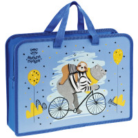 Папка с ручками А4, Мульти-Пульти "Best Friends", пластик, на молнии, 75мм Папка с ручками А4, Мульти-Пульти "Best Friends", пластик, на молнии, 75мм