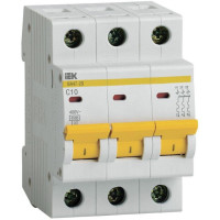 Выключатель автоматический IEK ВА47-29 3п 10А C 4.5кА MVA20-3-010-C