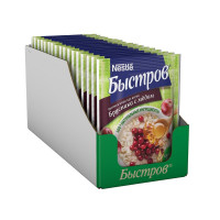 Каша Быстров овсяная с брусникой и медом (без варки), 40гх17шт/уп, комплект 17 шт
