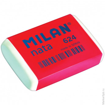 Ластик MILAN 624, картонный держатель, 39*27*9мм