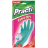 Перчатки резиновые Paclan Practi Extra Dry 407341 р.М