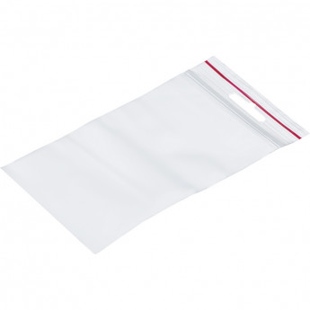 Пакет с замком (Zip Lock) с европодвесом 8 х 12 см, 60 мкм, 100 шт/уп, комплект 100 шт
