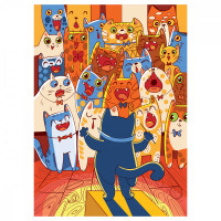 Пазл 120 эл. ТРИ СОВЫ "Кошачий хор"