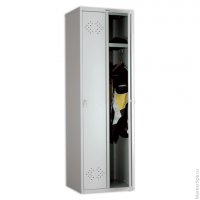 Шкаф металлический для одежды ПРАКТИК "LS-21", двухсекционный, 1830х575х500 мм, 33 кг