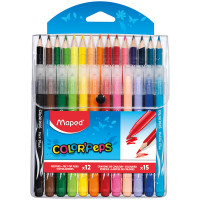 Набор для рисования Maped "Color'Peps" 12 фломастеров+15 карандашей, пласт. футляр