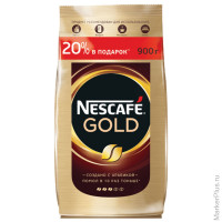 Кофе растворимый NESCAFE (Нескафе) "Gold", сублимированный, 900 г, мягкая упаковка, 12232003