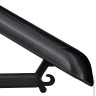 Вешалка-плечики универсальная, пластиковая, р. 48-50, длина 45 см, ширина 4,0 см, цвет черный, С024