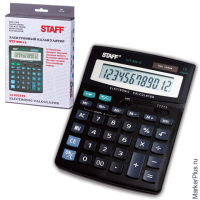 Калькулятор STAFF настольный STF-888-12, 12 разрядов, двойное питание, 200х150 мм