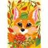 Картина по номерам для малышей Осенняя лисичка набор Ркн-063
