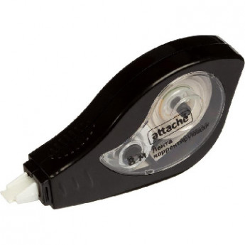Корректирующая лента 5ммx8м Attache Black &amp, White черный корпусбелый колп