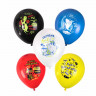 Шары воздушные 30 см с рисунком "Приколы для него", КОМПЛЕКТ 10 шт., ассорти, BRAUBERG, 591893