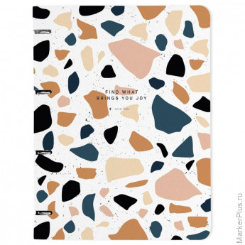 Тетрадь со сменным блоком А4,120л,Be Smart,Terrazzo,N3760