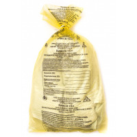 Пакет для мед.отходов кл.Б желтый 300x330х10мкм, 100 шт/уп, СЗПИ, комплект 100 шт