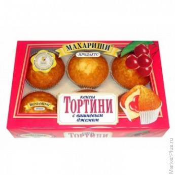 Кекс Махариши с вишневым джемом 200г