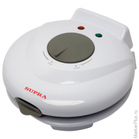 Электровафельница SUPRA WIS-100, мощность 750 Вт, конус для сворачивания рожков, пластик, белая