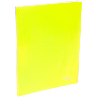 Папка c зажимом Berlingo 'Neon', 17мм, 700мкм, неоновая желтая
