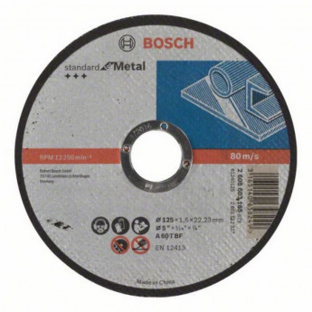 Круг отрезной Standard по металлу 125х1.6мм Bosch 2608603165