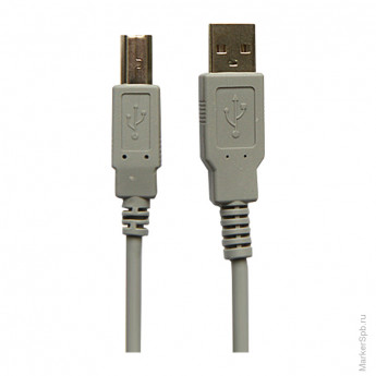 Кабель USB 2.0 A-B, 1.8м, серый