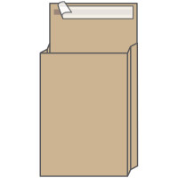Пакет почтовый C4, UltraPac, 229*324*40мм, коричневый крафт, отр. лента, 130г/м2 25 шт/в уп
