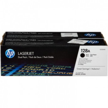 Картридж лазерный HP 128A CE320AD чер. для СLJ CP1525/CM1415 (2шт/уп), комплект 2 шт