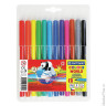 Фломастеры 12 ЦВЕТОВ CENTROPEN 'Colour World', круглые, смываемые, 7550/12TP, 7 7550 1284