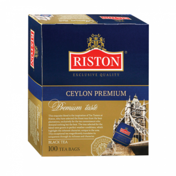 Чай RISTON (Ристон) "Ceylon Premium", черный, 100 пакетиков по 2 г, RUCP100B/12